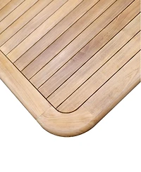 Bristol 118" Teak Wood Extension Dining Table, Created for Macy's