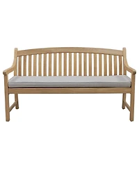 Bristol 62" Teak Wood 3 Seater Bench with Cushion, Created for Macy's
