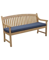 Bristol 62" Teak Wood 3 Seater Bench with Cushion, Created for Macy's