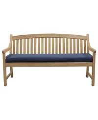 Bristol 62" Teak Wood 3 Seater Bench with Cushion, Created for Macy's
