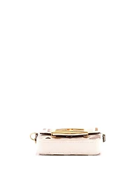Pre-Owned Fendi Nano Chain Baguette Charm Bag Zucca Canvas