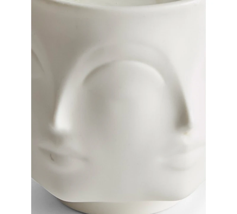 Jonathan Adler Muse Blanc 5" Ceramic Candle