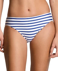 Lauren Ralph Women's Stripe Pull-On Swim Bottoms