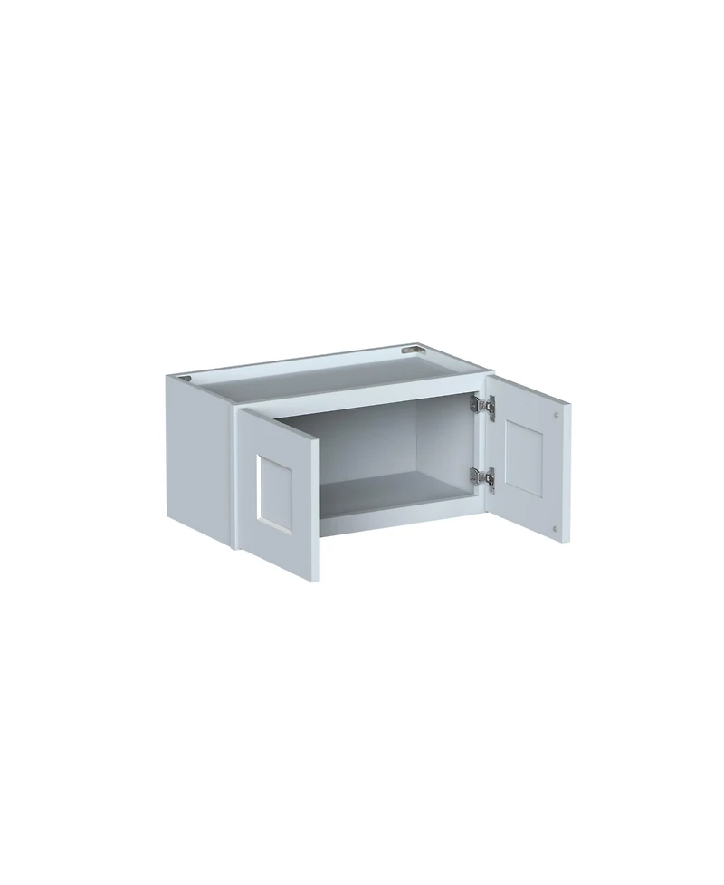 Boyel Living W24" Dove Short Wall Cabinet with Full Overlay Hdf Door for Custom Kitchen or Bathroom