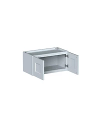 Boyel Living W24" Dove Short Wall Cabinet with Full Overlay Hdf Door for Custom Kitchen or Bathroom