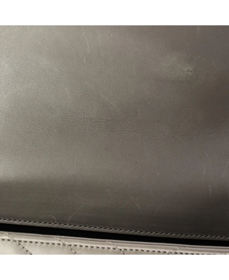 Pre-Owned Saint Laurent Large Classic Monogram Envelope Satchel Matelasse Chevron Leather