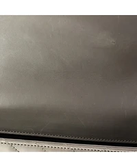 Pre-Owned Saint Laurent Large Classic Monogram Envelope Satchel Matelasse Chevron Leather