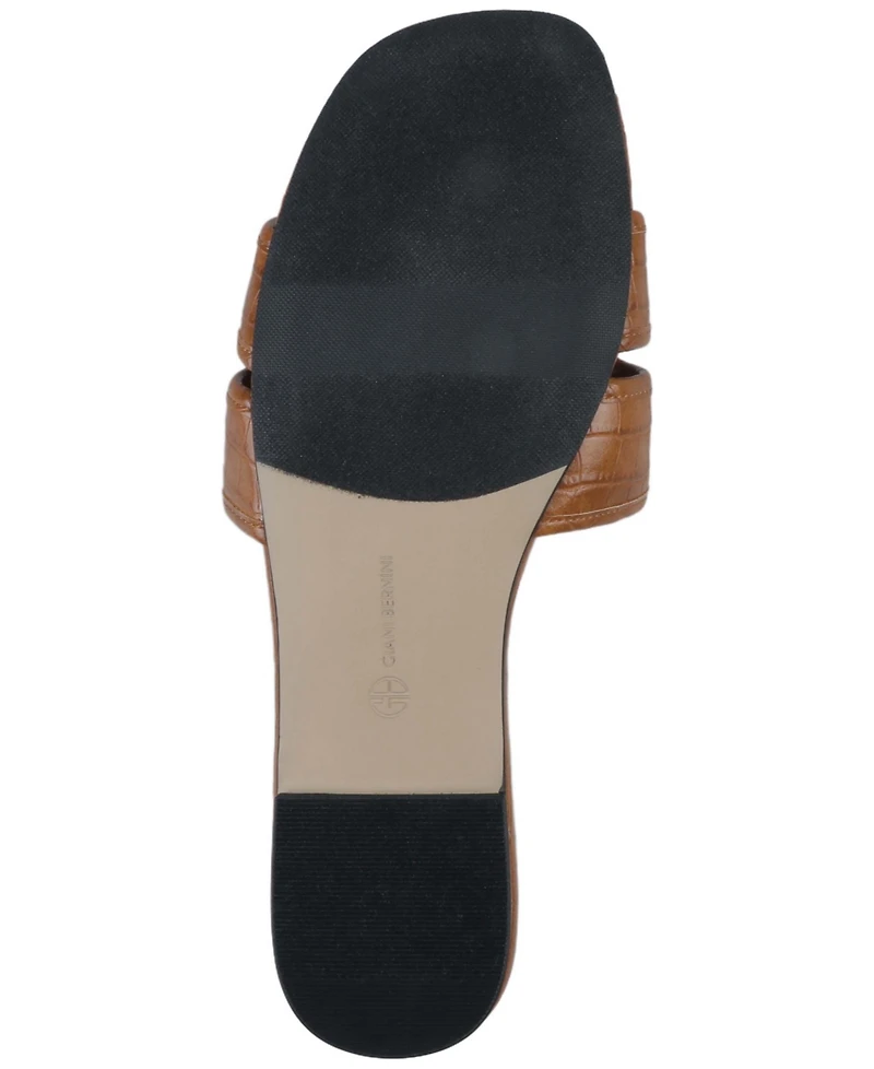 Giani Bernini Women's Ingridd Square Toe Flat Sandals, Macy's Exclusive