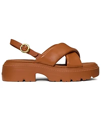 kate spade new york Women's Halo Criss Cross Lug Platform Sandals