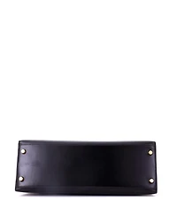 Pre-Owned HERMES Kelly Handbag Box Calf with Gold Hardware
