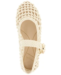 Kenneth Cole New York Women's Tessa Woven Mary Jane Ballet Flats
