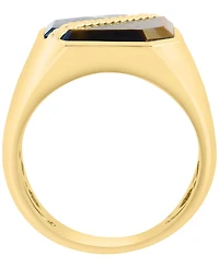 Effy Collection Onyx and Tigers Eye Ring (1-7/8 ct. t.w.) in Gold Over Silver