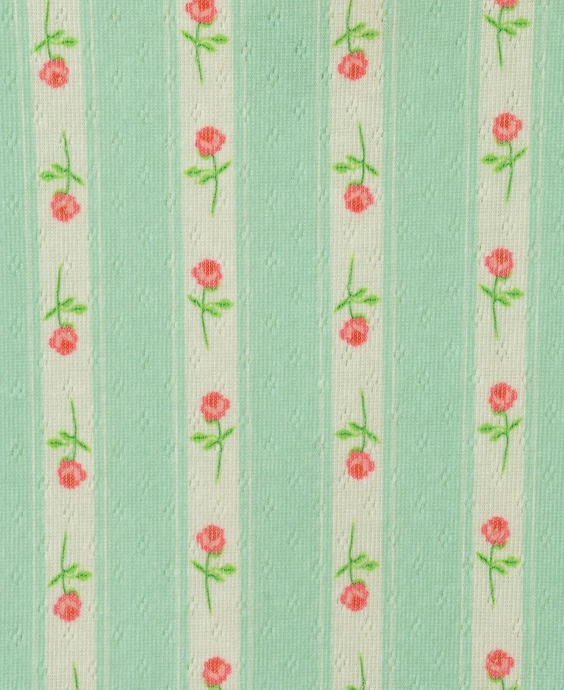 Andy & Evan Girls' 6-16 Rosette T-Shirt and Shorts, 2-Piece Pajama Set