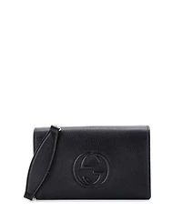 Pre-Owned Gucci Soho Wallet on Chain Leather