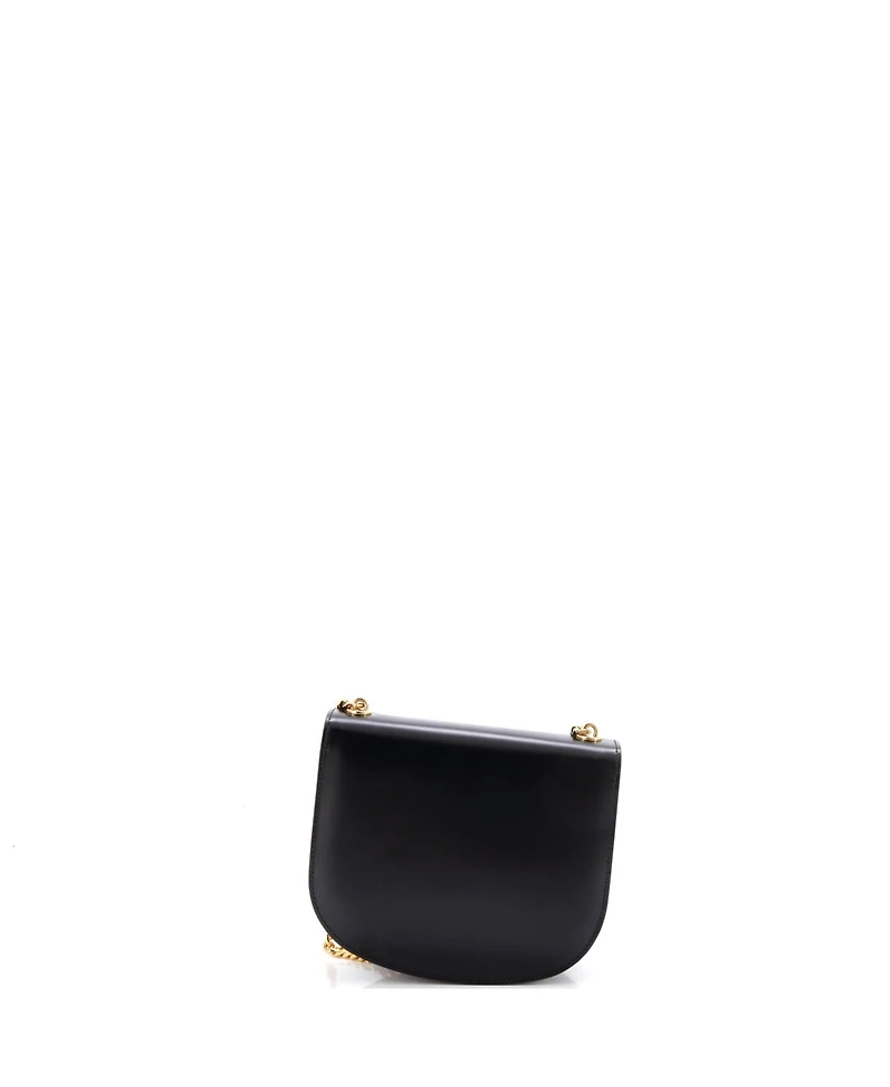 Pre-Owned Celine Triomphe Besace Clea Chain Flap Bag Leather