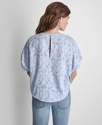 Dkny Jeans Petite Short-Sleeve Crew Neck Dolman T-Shirt