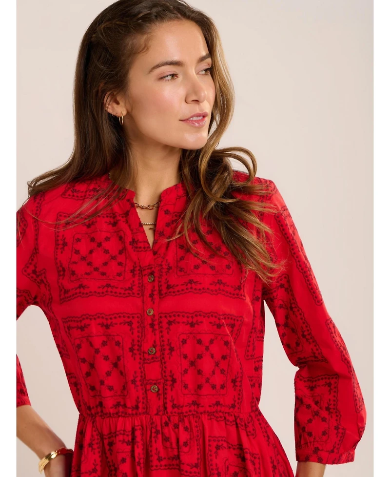 Brakeburn Women's Zora Embroidery Detail Dress