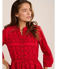 Brakeburn Women's Zora Embroidery Detail Dress