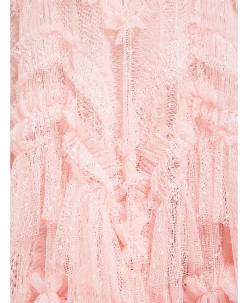 Needle & Thread Women's Elia Halter Neck Ruffle Tulle Maxi Gown