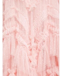 Needle & Thread Women's Elia Halter Neck Ruffle Tulle Maxi Gown