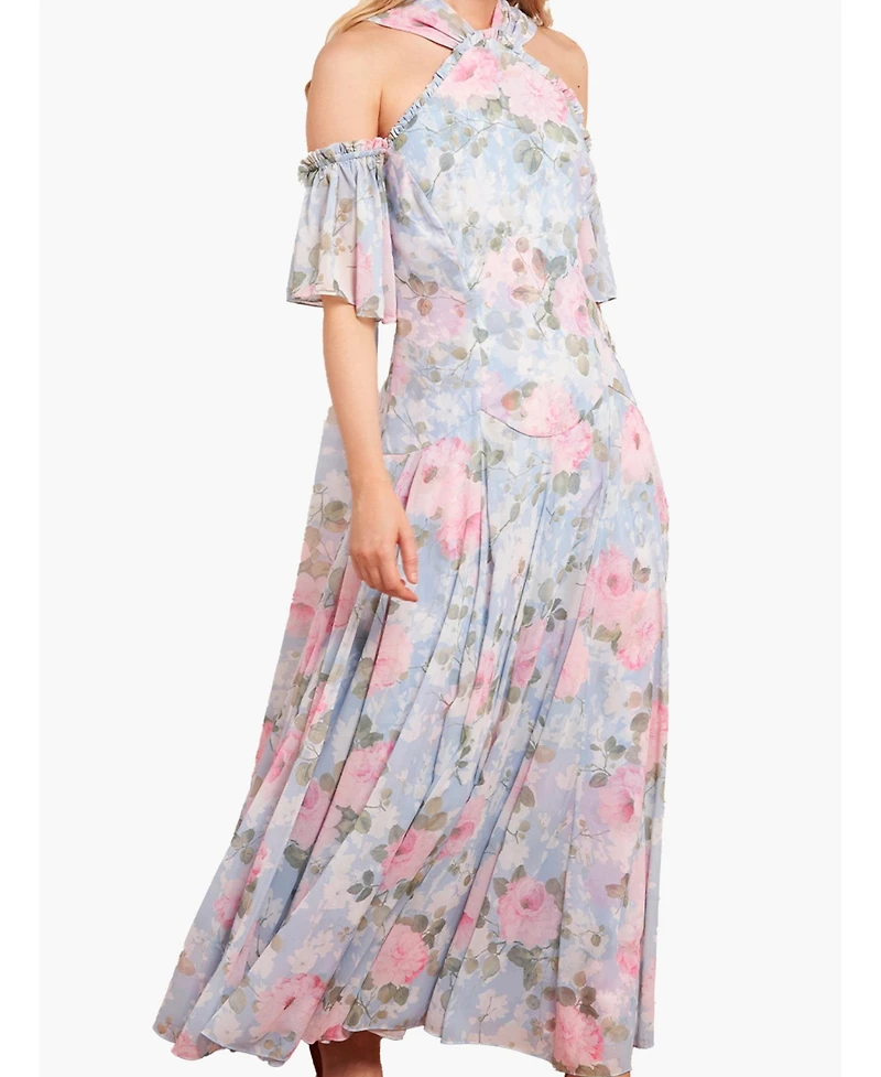 Needle & Thread Women's Camille's Garden Halter Neck Ankle Gown