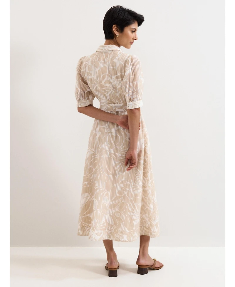 Phase Eight Women's Delphine Belted Midi Shirt Dress