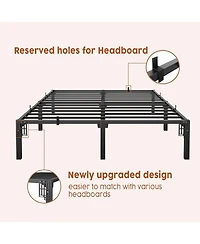 gaomon Full Metal Bed Frame, 16" Platform, Heavy Duty Steel Slats, Underbed Storage