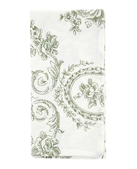 Saro Lifestyle Botanical Linen Blend Decorative Napkins, Set of 4