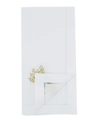 Saro Lifestyle Asparagus Embroidered Cotton Decorative Napkins, Set of 6