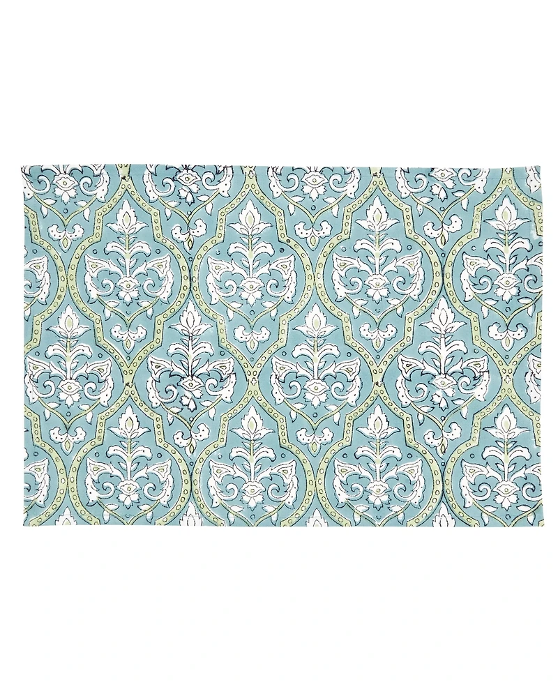 Saro Lifestyle Ornate Medallion Cotton Placemats, Set of 4