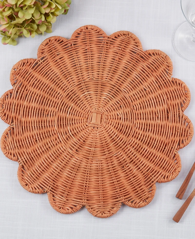 Saro Lifestyle Woven Rattan Placemats, Set of 4