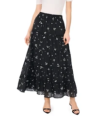 Vince Camuto Women's Smocked Waist Tiered Maxi Skirt