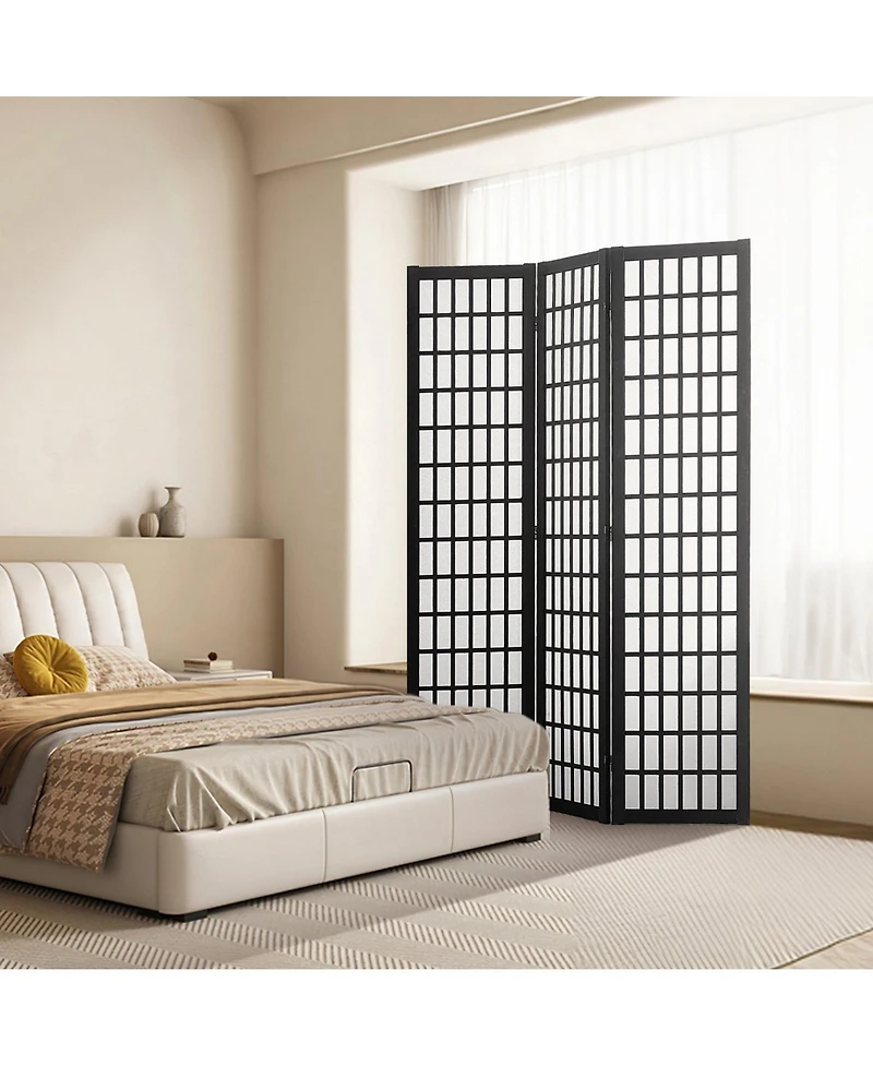 Gouun 3-Panel Japanese-Style Folding Room Divider