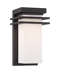 Franklin Iron Works Bernadine High Mission Outdoor Wall Light Fixture Mount Porch Weatherproof Bronze Finish