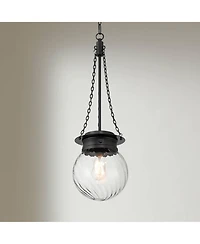 Possini Euro Design Catherine Fluted Glass Mini Pendant Light