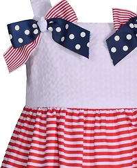 Bonnie Baby Girls' Americana Bow Dress
