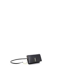 Pre-Owned Saint Laurent Classic Monogram Phone Holder Shoulder Bag Leather