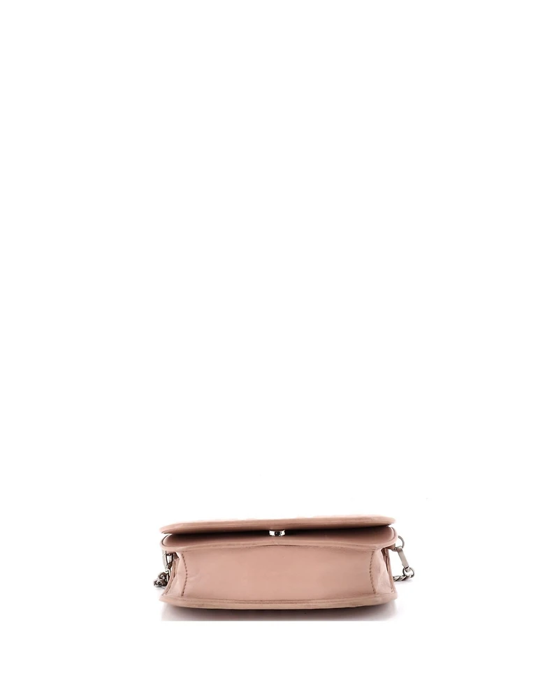 Pre-Owned Prada Small Chain Flap Crossbody Bag Diagramme Quilted Leather