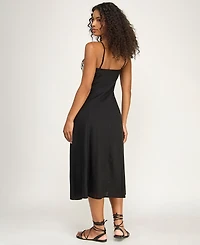 Seni & Cade Juniors' Crochet Trim Midi Dress