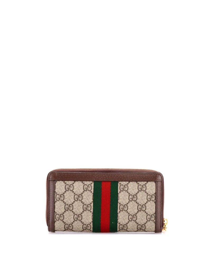 Pre-Owned Gucci Ophidia Zip Around Wallet Gg Coated Canvas