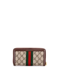 Pre-Owned Gucci Ophidia Zip Around Wallet Gg Coated Canvas