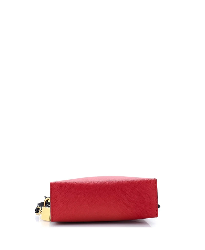 Pre-Owned Prada Bibliotheque Crossbody Saffiano Leather