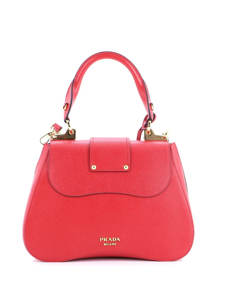Pre-Owned Prada Large Sidonie Top Handle Bag Saffiano Leather