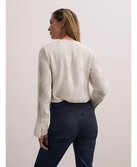 The Fold Women's Ellesmere Plisse Blouse