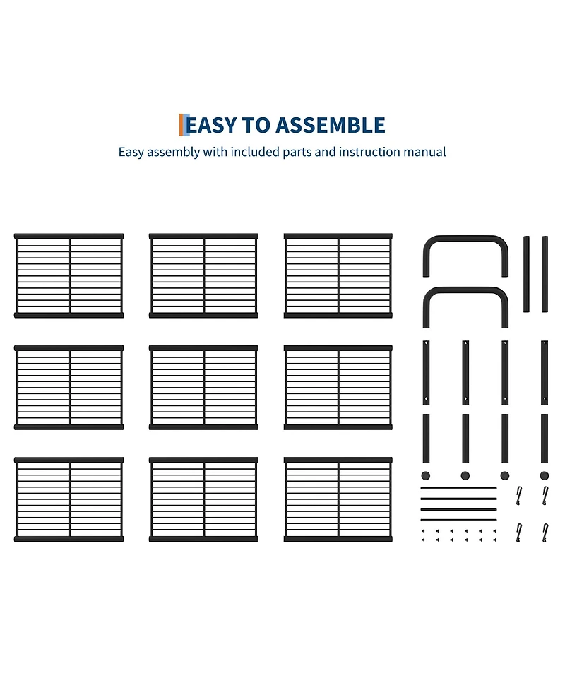 Homfan Metal Shoe Rack with Adjustable Flat or Tilt Shelves, Space Saving Shoe Storage Organizer for Entryway