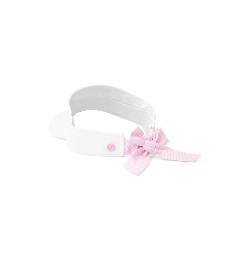 Bits & Bows Girls and Little/Big Love Tennis Bow Visor