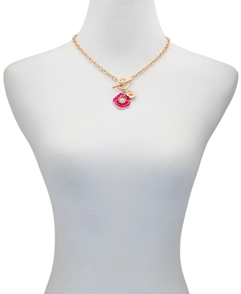 Guess 3-Pc. Rose Gold-Tone Necklace, Bracelet & Stud Earrings Set