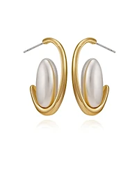 Guess Gold-Tone Classic Hoop Earrings