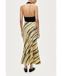 Nocturne Women's Lightweight Printed Midi Skirt