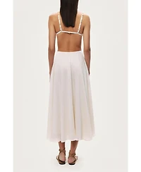 Nocturne Women's Flowy High-Waisted Midi Skirt